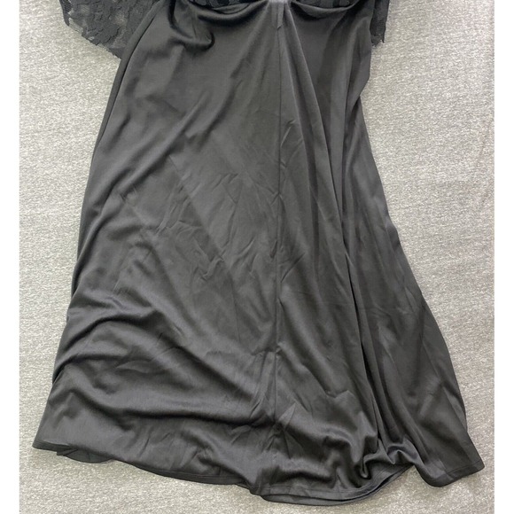 Whimsigoth Maxi Skirt Womens 6 Black Lace Fairy  Cottagecore Grunge Punk Witchy - Picture 13 of 16